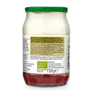 Delhaize | Bio | Yoghurt | Vol | Framboos | Bio 150 gr