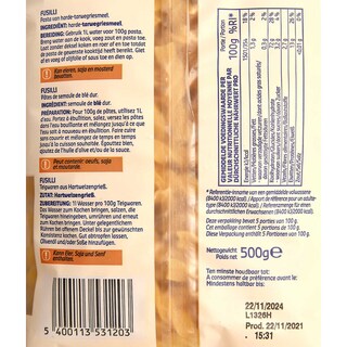 Delhaize | Pâtes | Fusilli 