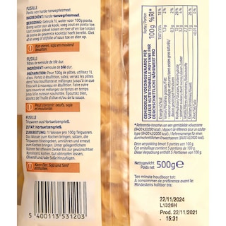 Delhaize | Pâtes | Fusilli 