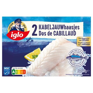 Iglo | Dos de Cabillaud | 2 pièces 250 gr