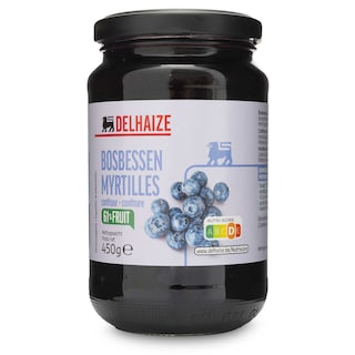 Delhaize | Confiture | Myrtilles | 61% 450 gr