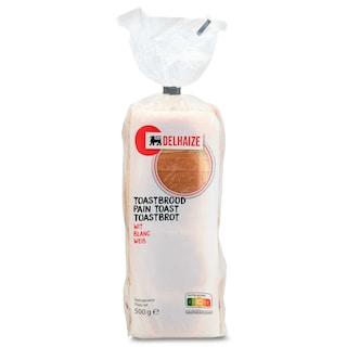 Delhaize | Brood | Toast | Wit 500 gr