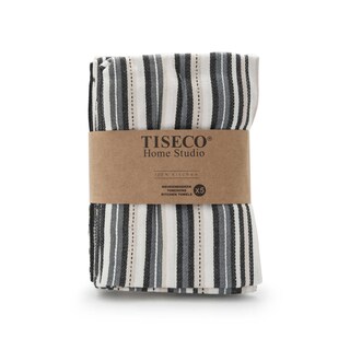 Tiseco | Handdoeken | Keuken | Zwart | 50 x 70 cm 