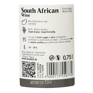 Delhaize | South African Wine | Merlot / Cabernet Sauvignon 