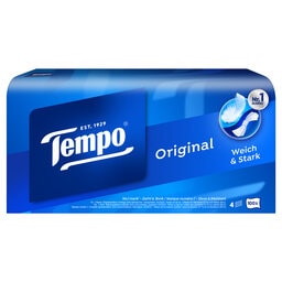 Tempo | Zakdoeken 4 diktes | Originele doos | 100u | eco 