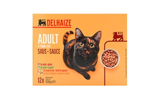 Delhaize | Kattenvoeding | Saus | Adult | Mix vlees 