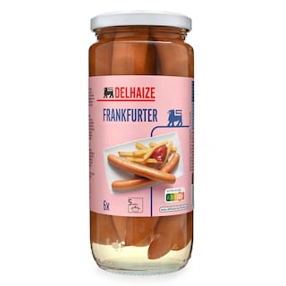 Delhaize | Worsten | Frankfurter 250 gr