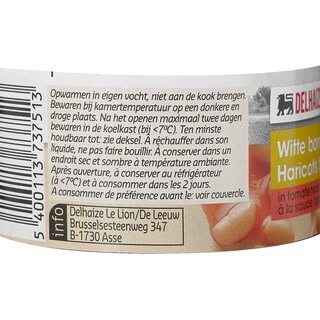 Delhaize | Haricot blanc | Sauce tomate 