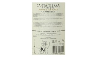 Santa Tierra | Grand Cru Andes Estate  | Carmenere 75 cl