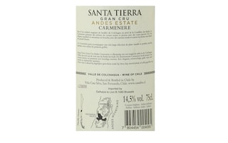 Santa Tierra | Grand Cru Andes Estate  | Carmenere 