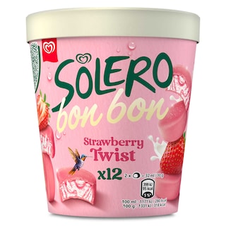 Solero | Ijs | Bonbon | Aardbei 12 x 1,7 cl