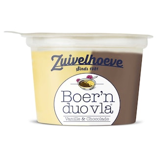 Zuivelhoeve | Boer'n duo vla | Vanille-chocolade 
