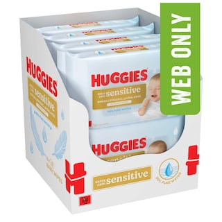 Huggies | Babydoekjes | Extra Care | Sensitive 8 x 48 st