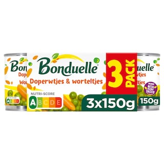 Bonduelle | Erwten-Wortelen | Zeer fijn 