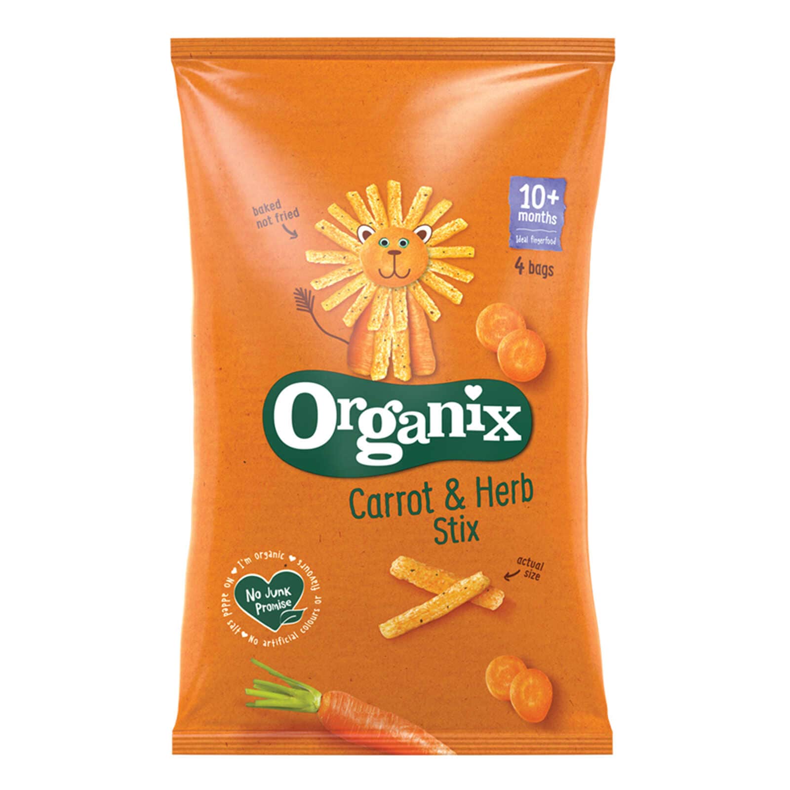 Organix Knabbels | Wortel | 10M | Bio