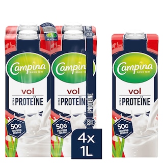 Campina | Lait | Entier | Protéine 4 x 1 l