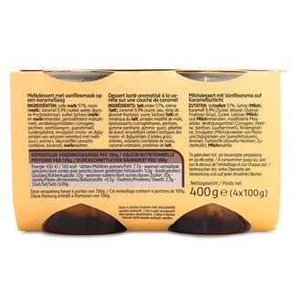 Delhaize | Liégeois | Vanille-Caramel 4 x 100 gr