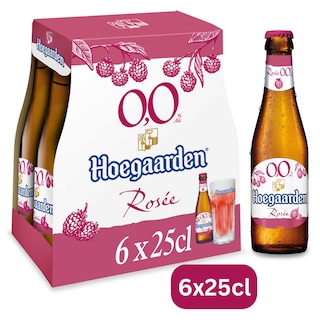 Hoegaarden | Bière fruitée | Rosée | Sans alcool | 0% alc | Bouteille 