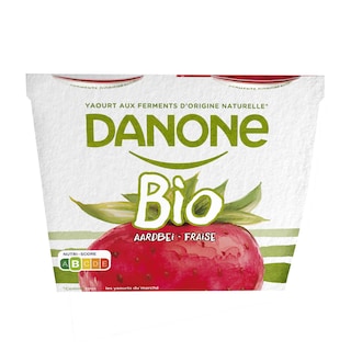 Danone | Yoghurt volle  | aardbeien | Bio 