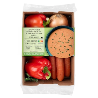 Delhaize | Maaltijdbox | Soep | Paprika | Wortel 