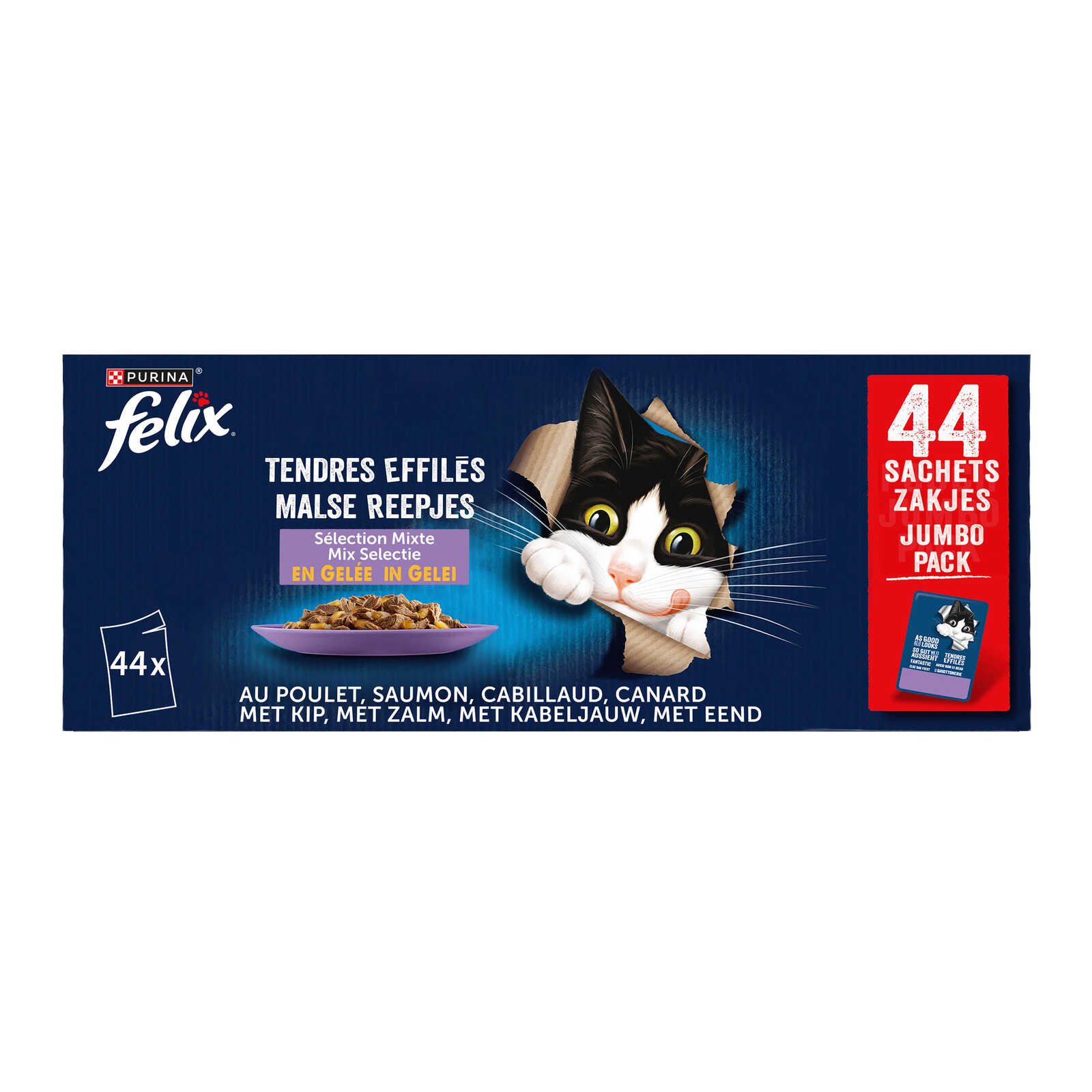 Felix Malse Reepjes | Kattenvoeding | Adult | Gelei | Mix