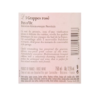 France - Frankrijk | Midi de la France - Oc IGP | 3 Grappes Rosées L 