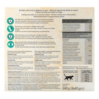 Delhaize | Kattevoeding | Saus | Rund & kalkoen 