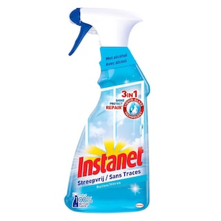 Instanet | Nettoyant | Spray | Vitres | Avec alcool | Sans traces 