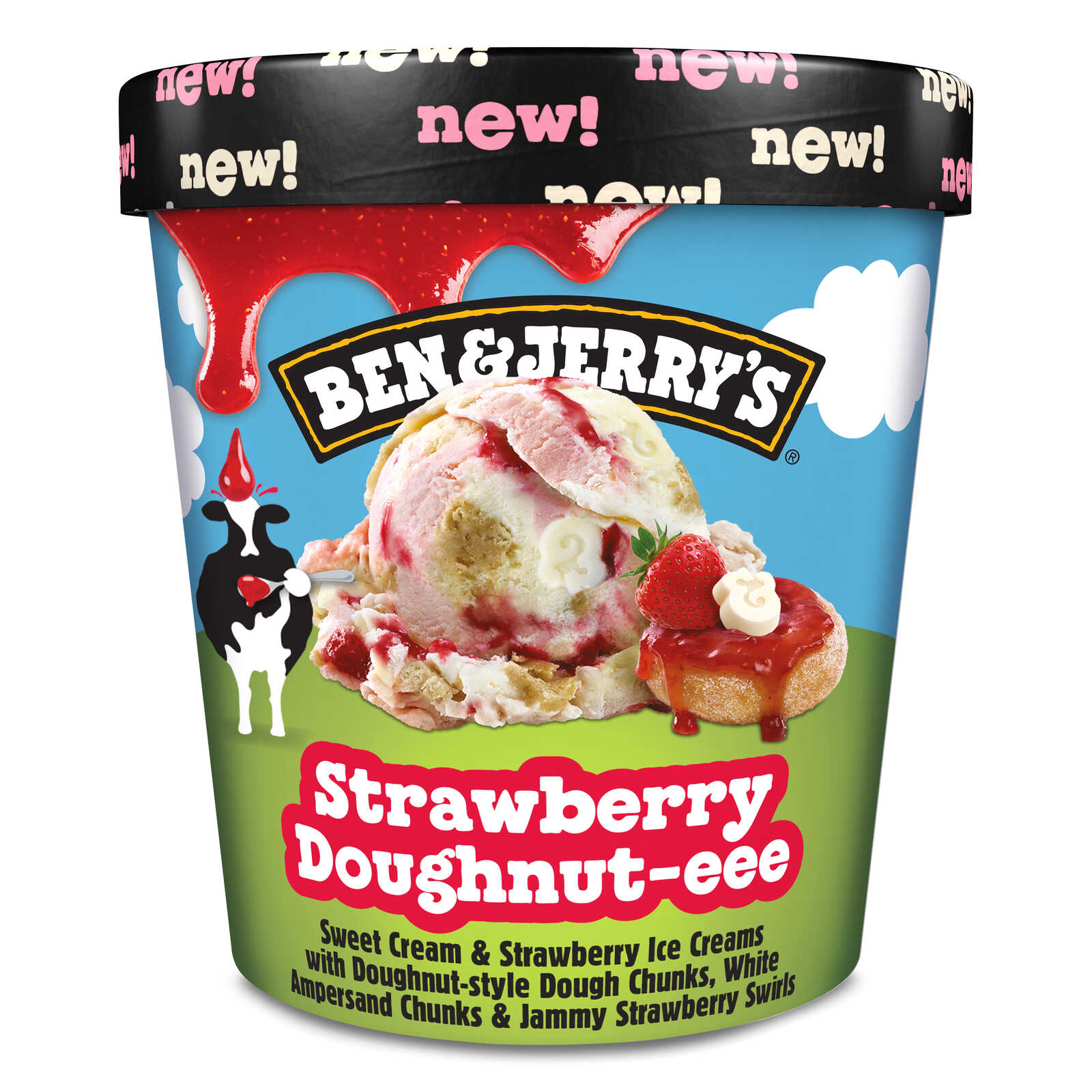Ben & Jerry's Ijs | Aardbei | Doughnut
