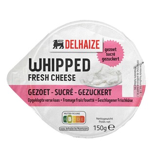 Delhaize | Opgeklopte verse kaas | Gezoet 150 gr