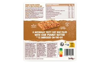 Pip&Nut | Barre d'avoine | Fourrée | Cacahuète 3 x 48 gr