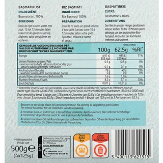 Delhaize | Rijst | Basmati 4 x 125 gr