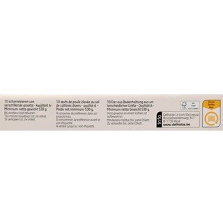 Delhaize | oeufs au sol | Mix calibre | 10pc 