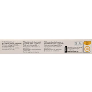 Delhaize | oeufs au sol | Mix calibre | 10pc 