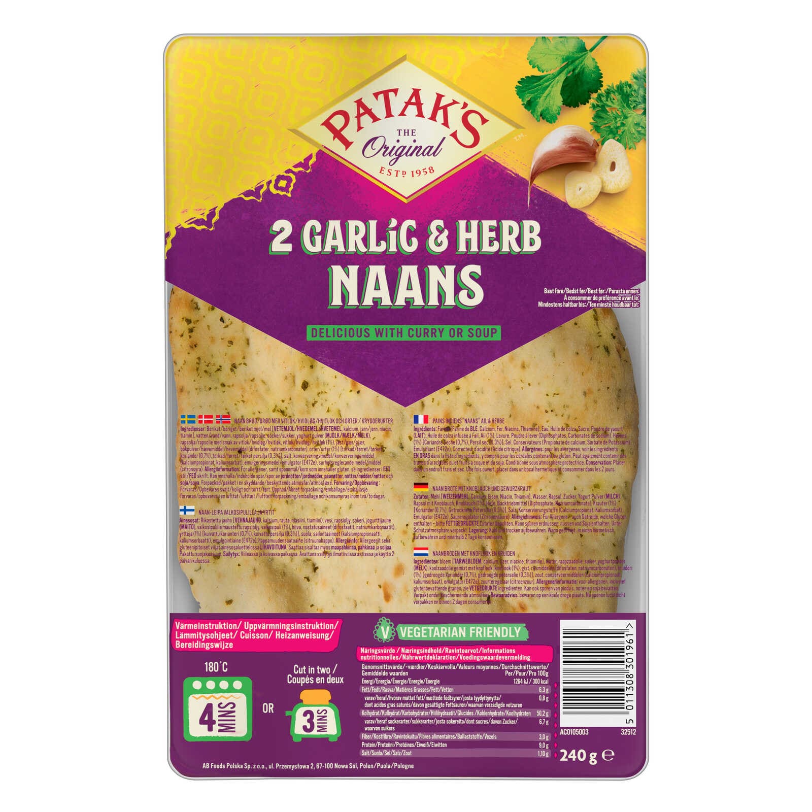 Patak's Naan | Look Koriander