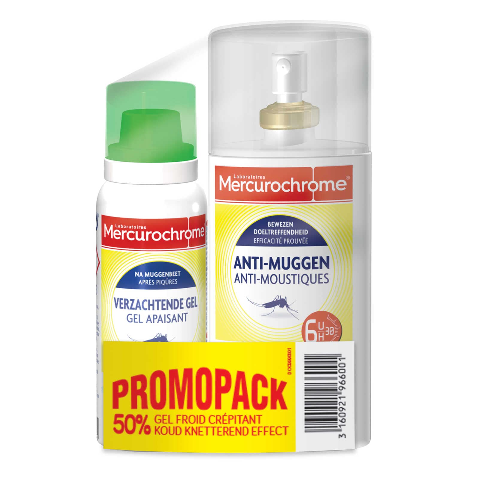 Mercurochrome Spray 2in1 | Anti-Muggen| +gel 50%