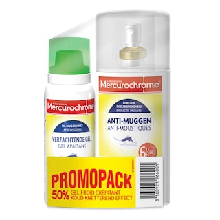 Mercurochrome | Spray 2in1 | Anti-Moustique| +gel 50% 15 cl