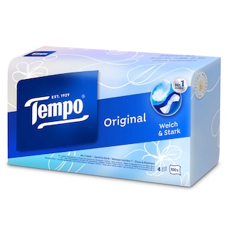 Tempo | Mouchoirs 4 épaisseurs | Box Original | 100u | eco 