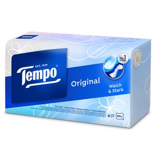 Tempo | Zakdoeken 4 diktes | Originele doos | 100u | eco 