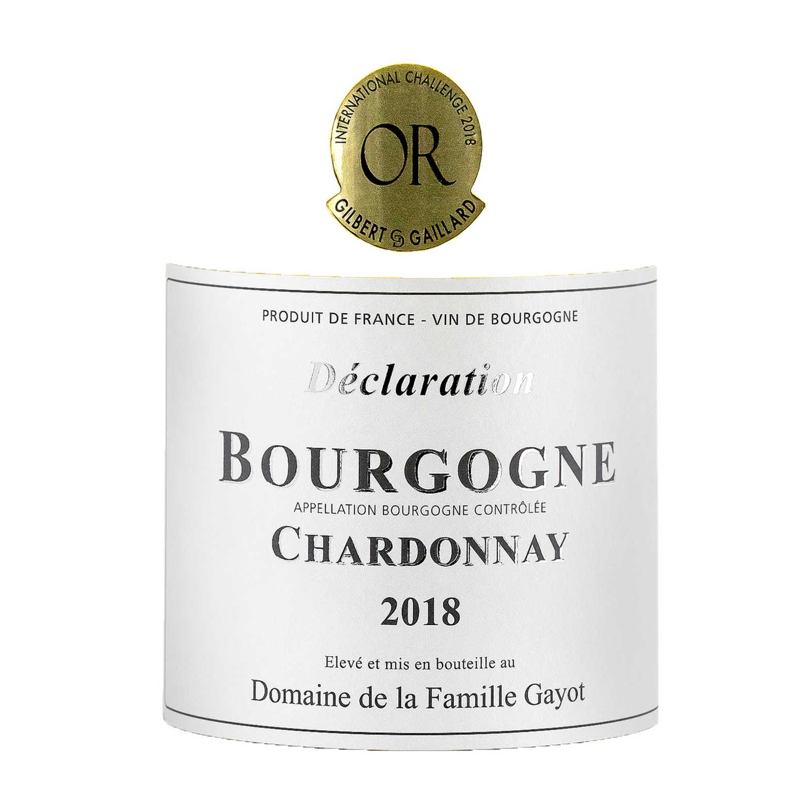 France -- Frankijk | Bourgogne | Domaine Gayot | Bourgogne | Chateau | 75cl | 2018 | Blanc 