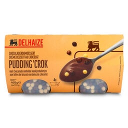 Delhaize | Creme dessert | Chocolat | Crunchy billes 4 x 117 gr