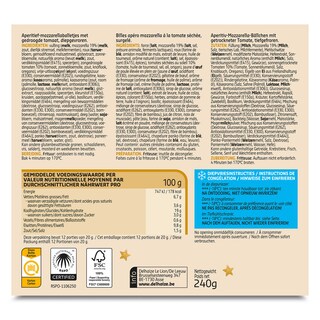 Delhaize | Croquettes | Mozzarella | Tomate 240 gr