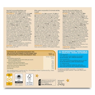 Delhaize | Mozzarellaballetjes | Tomaat 