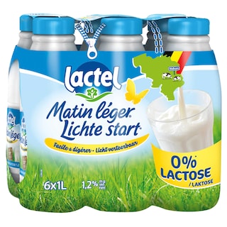 Lactel | Lait | Matin léger | 0% Lactose 
