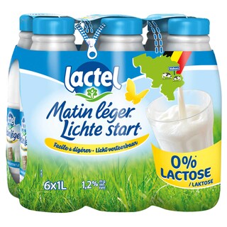 Lactel | Melk | Lichte start | 0% Lactose 6 x 1 l