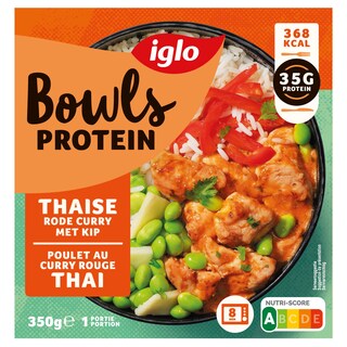 Iglo | Bowls | Bowl | Thai | Curry rouge | Poulet 350 gr