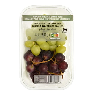 Delhaize | Druiven | Mix | Zonder pit | Verpakt 