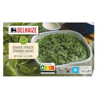 Epinards hachés à la crème