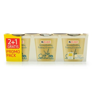 Delhaize | Pudding | Semoule | 2+1 gratuit 