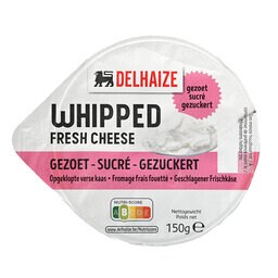 Delhaize | Opgeklopte verse kaas | Gezoet 150 gr